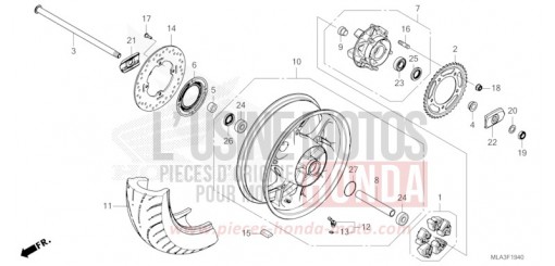 REAR WHEEL CMX1100DN de 2022